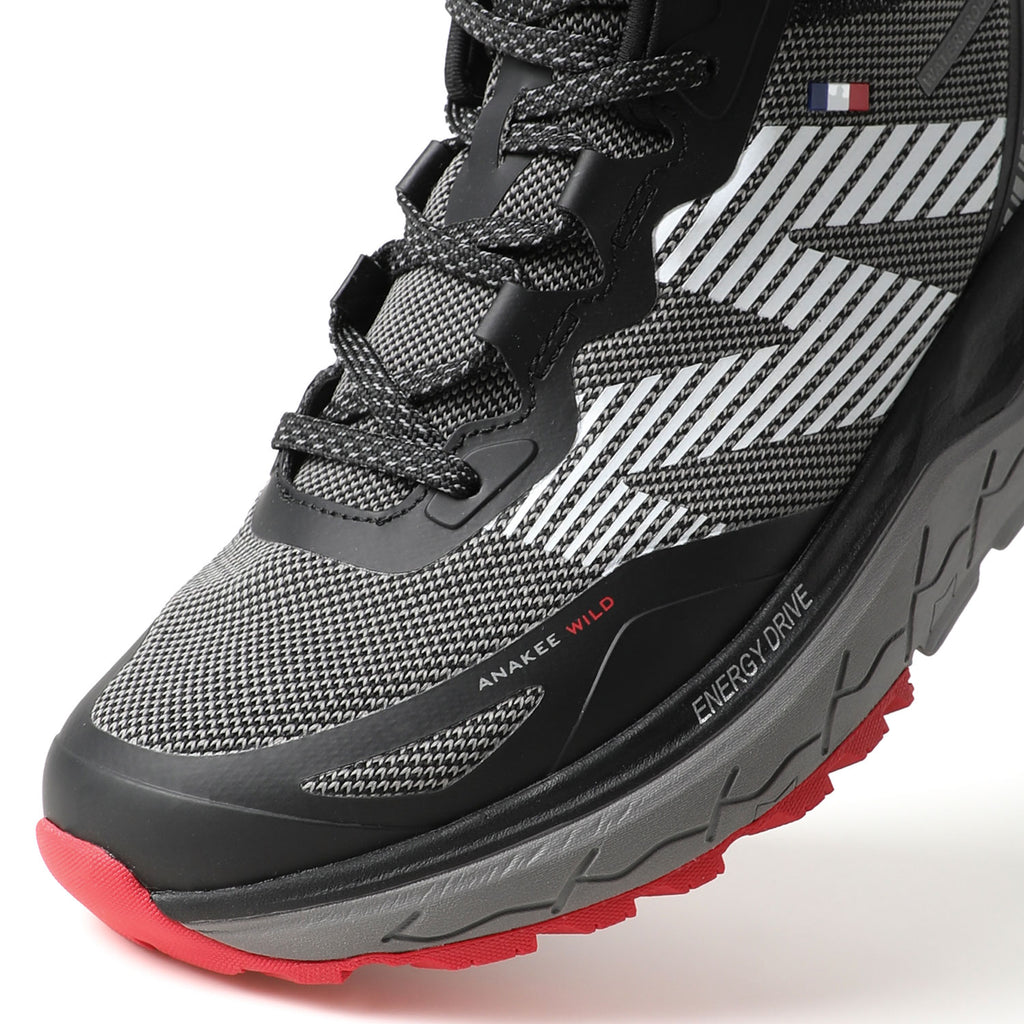 Zapatilla Trail Running Negro Rojo AW06
