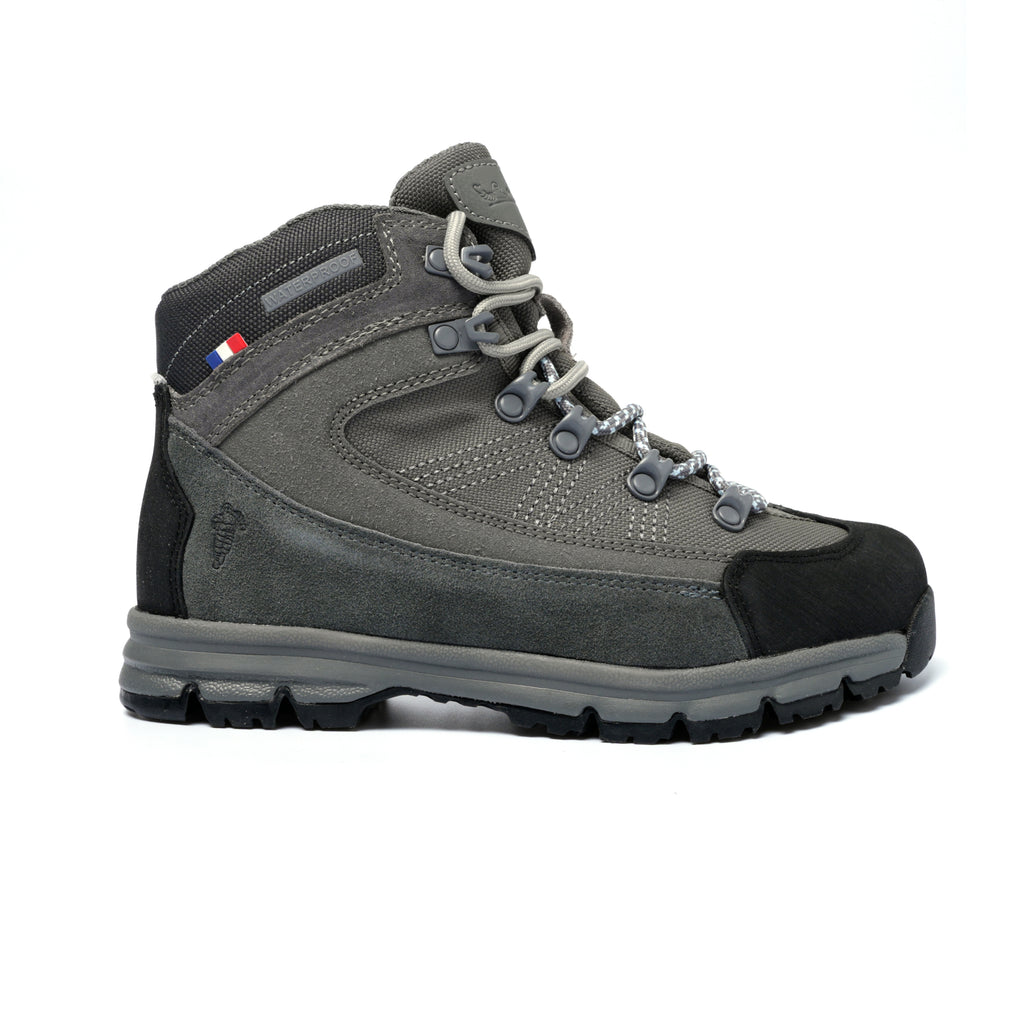 Botas Outdoor Waterproof Gris Oscuro Celeste LX13