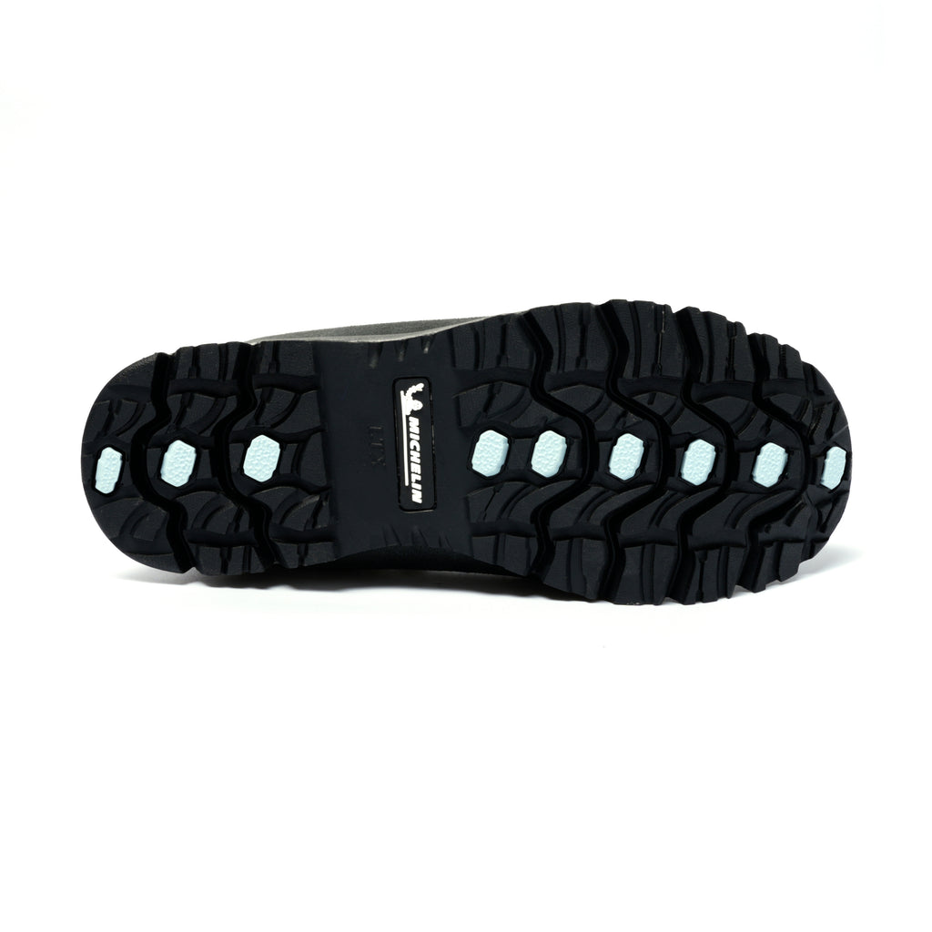 Botas Outdoor Waterproof Gris Oscuro Celeste LX13