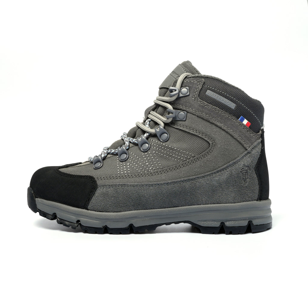 Botas Outdoor Waterproof Gris Oscuro Celeste LX13