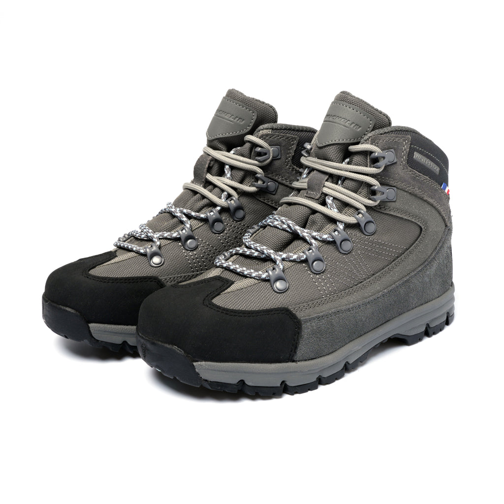 Botas Outdoor Waterproof Gris Oscuro Celeste LX13